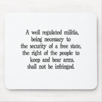 Second Amendment Mouse Pad