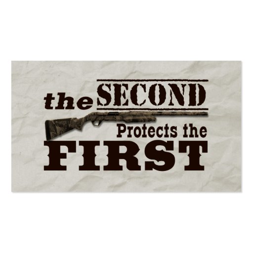 Second Amendment Protects First Amendment Business Cards
