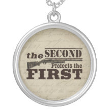 Second Amendment Protects First Amendment Necklace
