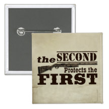Second Amendment Protects First Amendment Pin
