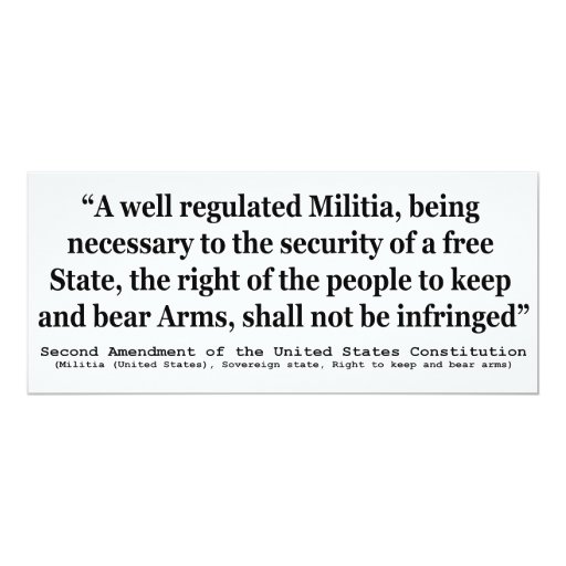 Bill of Rights Second Amendment