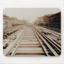 Second Ave View North From 56th Street NYC Rails Mouse Pads