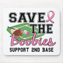 Second Base 10 Breast Cancer Mouse Pad