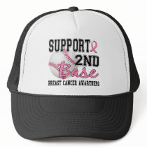 Second Base 14 Breast Cancer Trucker Hat