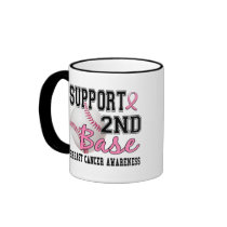 Second Base 14 Breast Cancer Coffee Mugs