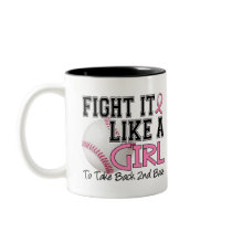 Second Base 19 Breast Cancer Coffee Mug