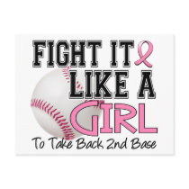 Second Base 19 Breast Cancer Post Cards