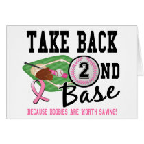 Second Base 22 Breast Cancer Card