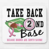 Second Base 22 Breast Cancer Mousepad