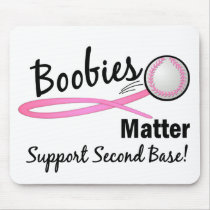 Second Base 4 Breast Cancer Mousepads