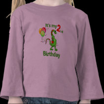 Second Birthday Dinosaur t-shirts