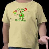 Second Birthday Dinosaur t-shirts