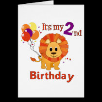 Second Birthday Lion cards