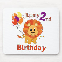 Second Birthday Lion mousepads