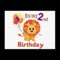 Second Birthday Lion postcards