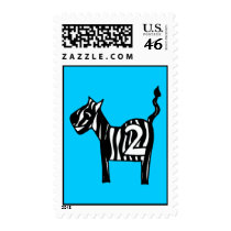 Second Birthday Zebra Stamp by BirthdayStampStore Second Birthday Zebra Stamp