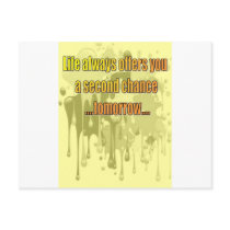 Second chance post card