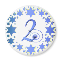 Second Day of Hanukkah Magnet by Celebration4all Second Day of Hanukkah Magnet