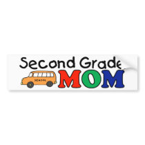 Second Grade Mom bumper stickers by LushLaundry Second Grade Mom bumper stickers