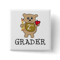 Second Grade School button