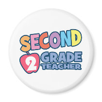 Second Grade Teacher magnets