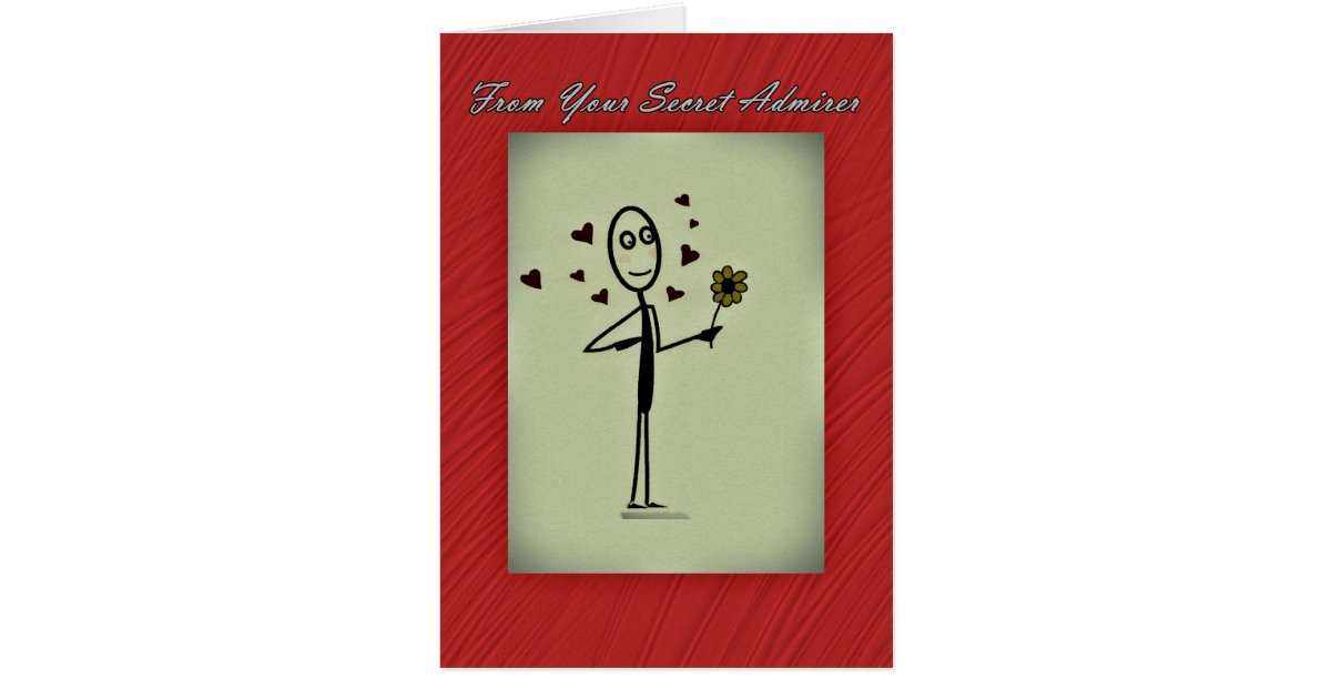 secret admirer cards secret admirer card stick person zazzle secret admirer cards secret admirer card stick person zazzle