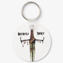 Secret Dork Badge keychains by dewidiot Secret Dork Badge keychains