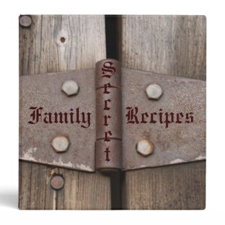 Secret Family Recipes 3 Ring Binder