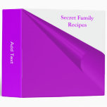 Secret Family Recipes Purple & White Binders