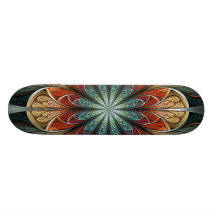 Secret Garden Abstract Fractal Art Skate Decks