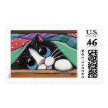 Secret Hiding Place - Cat Postage