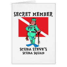 Secret Member SCUBA Steve Card