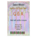 Secret Mission - Audition Young Talent flyers