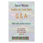 Secret Mission - Audition Young Talent  V2 HP flyers