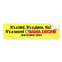 Secret Obama Drone Bumper sticker
