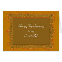 Secret Pal Thanksgiving Greeting Card