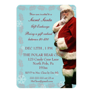 secret santa invitation template