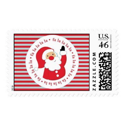 Secret Santa Postage Stamp by simplysostylish