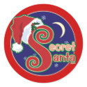 Secret Santa stickers