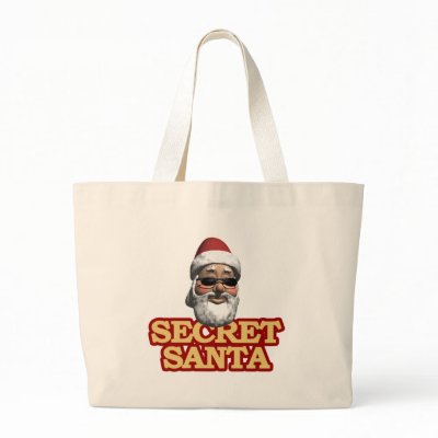 Secret Santa totebag by holiday_tshirts