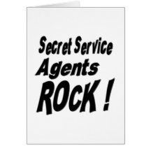 Secret Service Agents Rock! Greeting Card