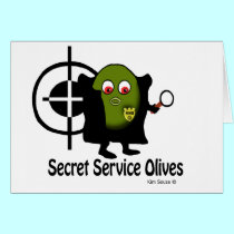 Secret Service Olives - Card cards