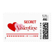 Secret Valentine Postage Stamp stamp