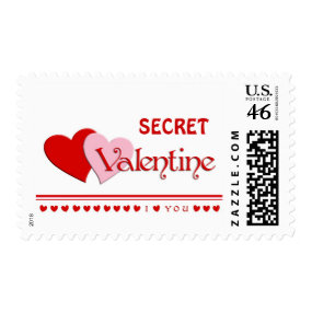 Secret Valentine Postage Stamp stamp