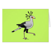 Secretary Bird Greeting Cards