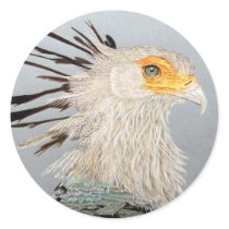 Secretary bird stickers
