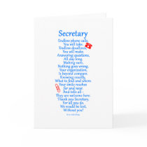 Secretary  Thank You Card