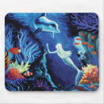 Secrets Of The Coral Reef - Mermaid Mouse Pad mousepads
