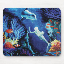 Secrets Of The Coral Reef - Mermaid Mouse Pad mousepads