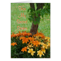 SecretSister or any occasion-customize Greeting Card
